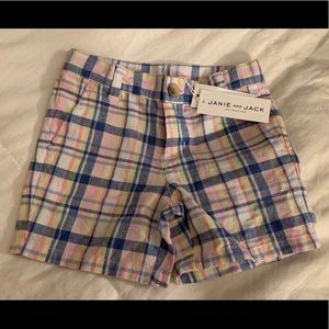 Janie &Jack Boys plaid shorts